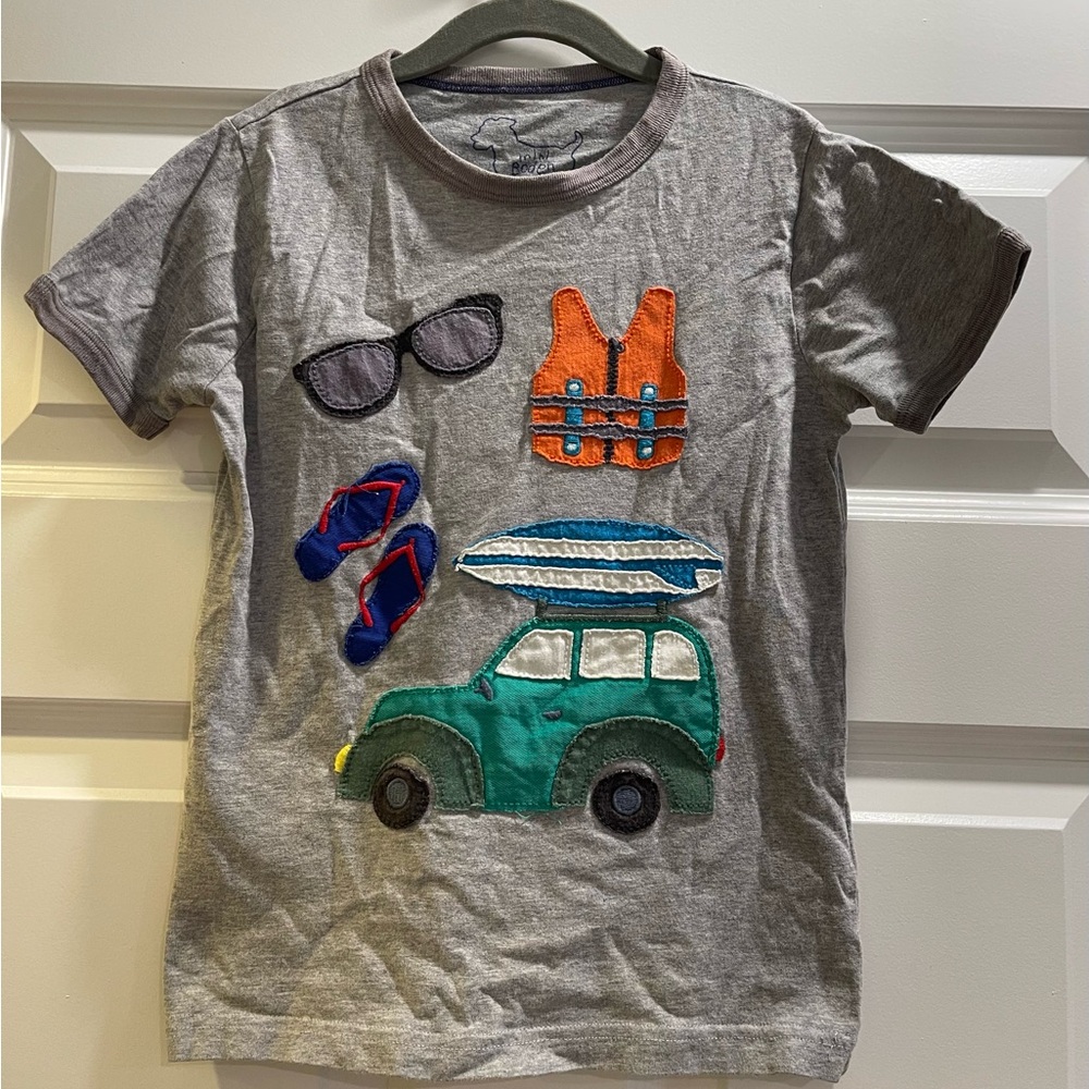 Vintage Mini Boden “doing things” vacation theme t-shirt 5/6